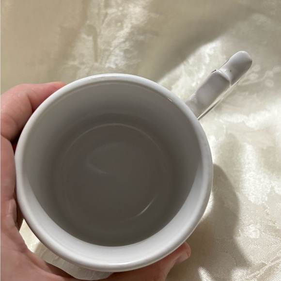 Vintage Charming Sheep and Rabbit Mug - Orange and White - Picture 5 of 7